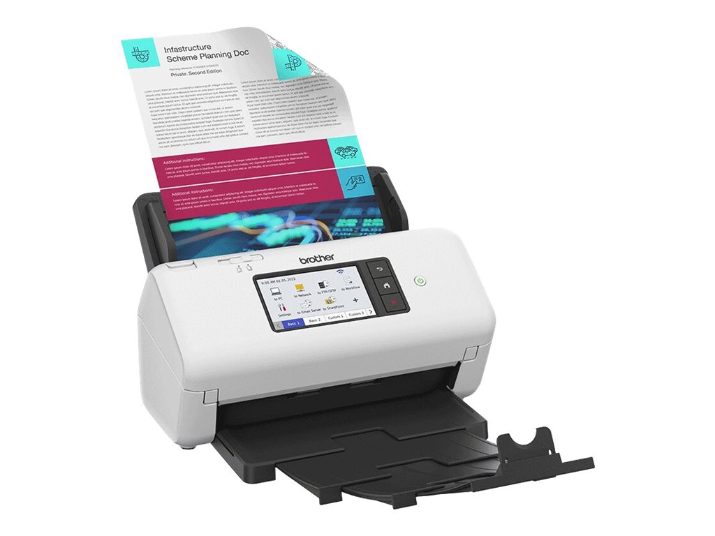Scanner Brother ADS-4700W Dual CIS-Duplex