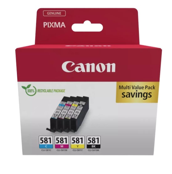 Tinte CLI581 Canon TS6150 Cartridge (4) CMYK ST