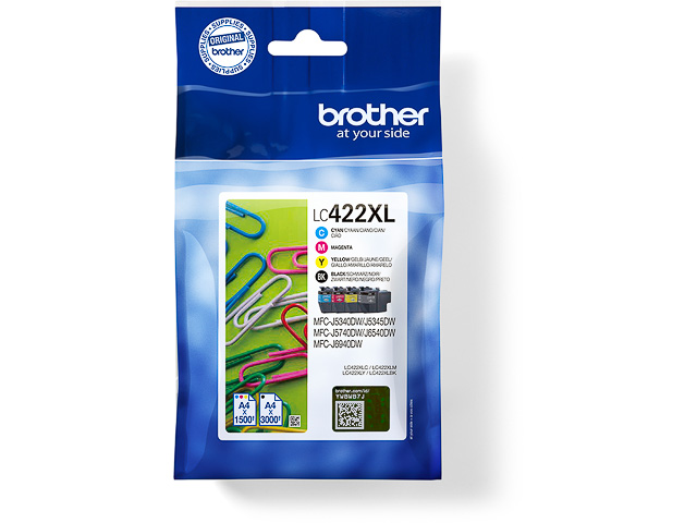 Tinte  LC422XLVAL Brother MFC-J 5340/ 6540  4er Set bk/c/m/y