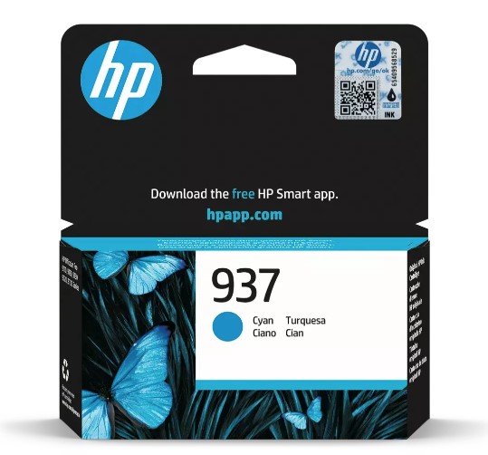 Tinte HP 937e OfficeJet Pro 9100/ 9110/ 9120  cyan